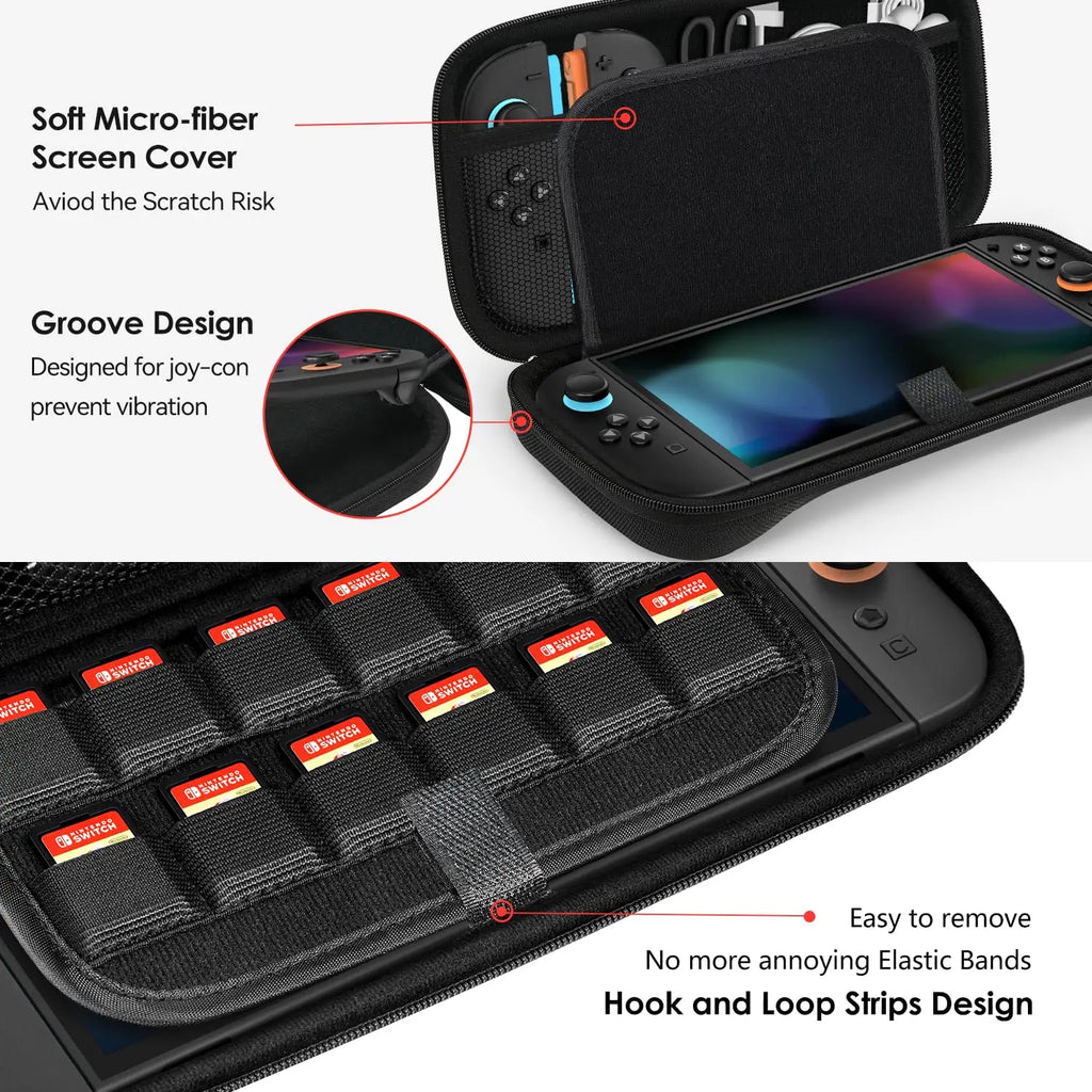 Premium Hard Shell Carrying Case for Switch 2 (2025) Compact
