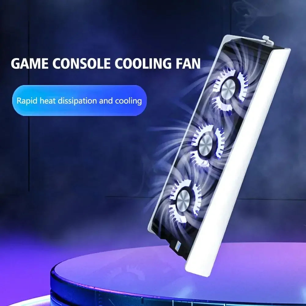 Cooling Fan for PS5/PS5 Silm Game Console with LED High-Spee