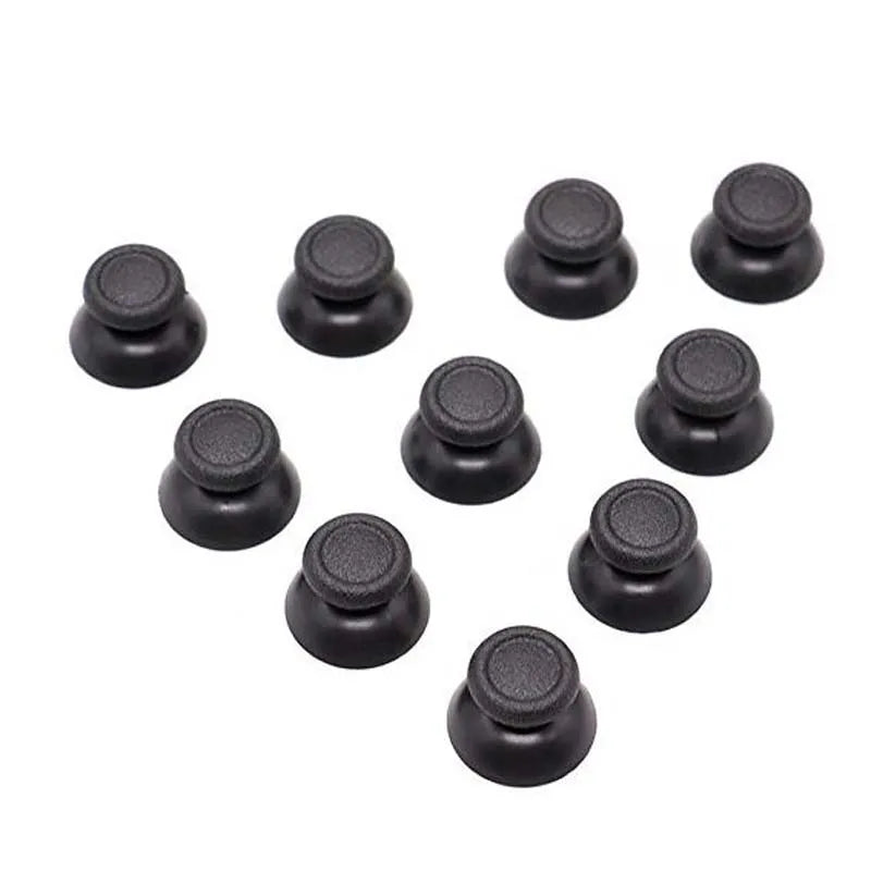 1Set/10Pcs Plastic Black Analog Thumbstick Thumb Stick Repla