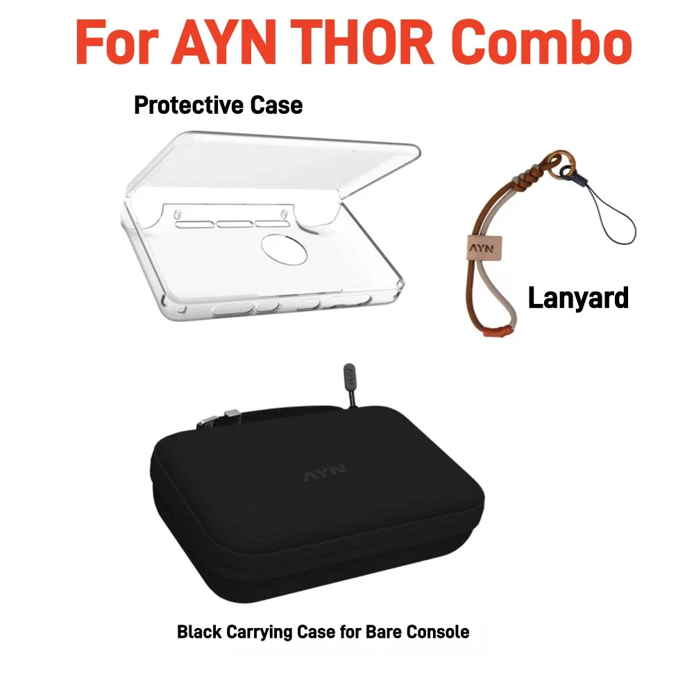 Full Accessory Kit for AYN THOR Handheld TPU Grip Tempered G
