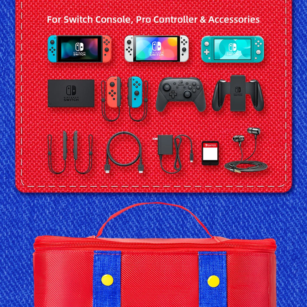 Large Carrying Protective Case for Nintendo Switch 2 OLED Co
