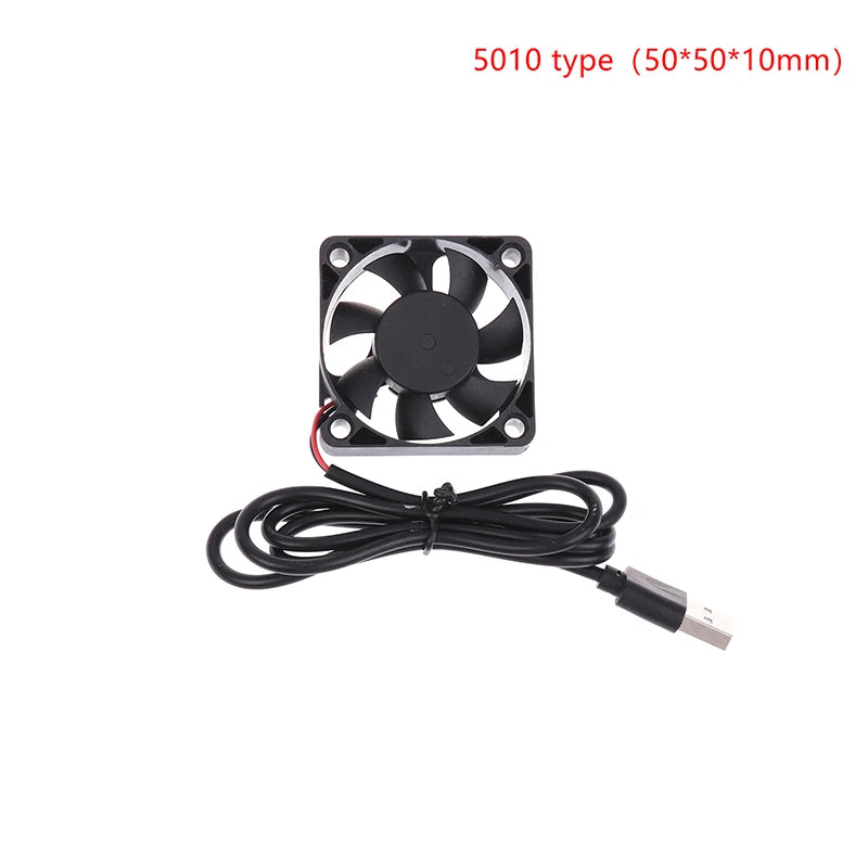 5V Brushless Cooling Fan USB Router Fan Computer Case TV Box Cooling Case 50mm 80mm 90mm 120mm PC DIY Cooler Desktop Fan