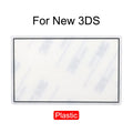 YuXi Plastic & Glass Upper Screen Lens Cover For New 3DS Top LCD Screen Protector Panel Top Surface W/ Adhesive