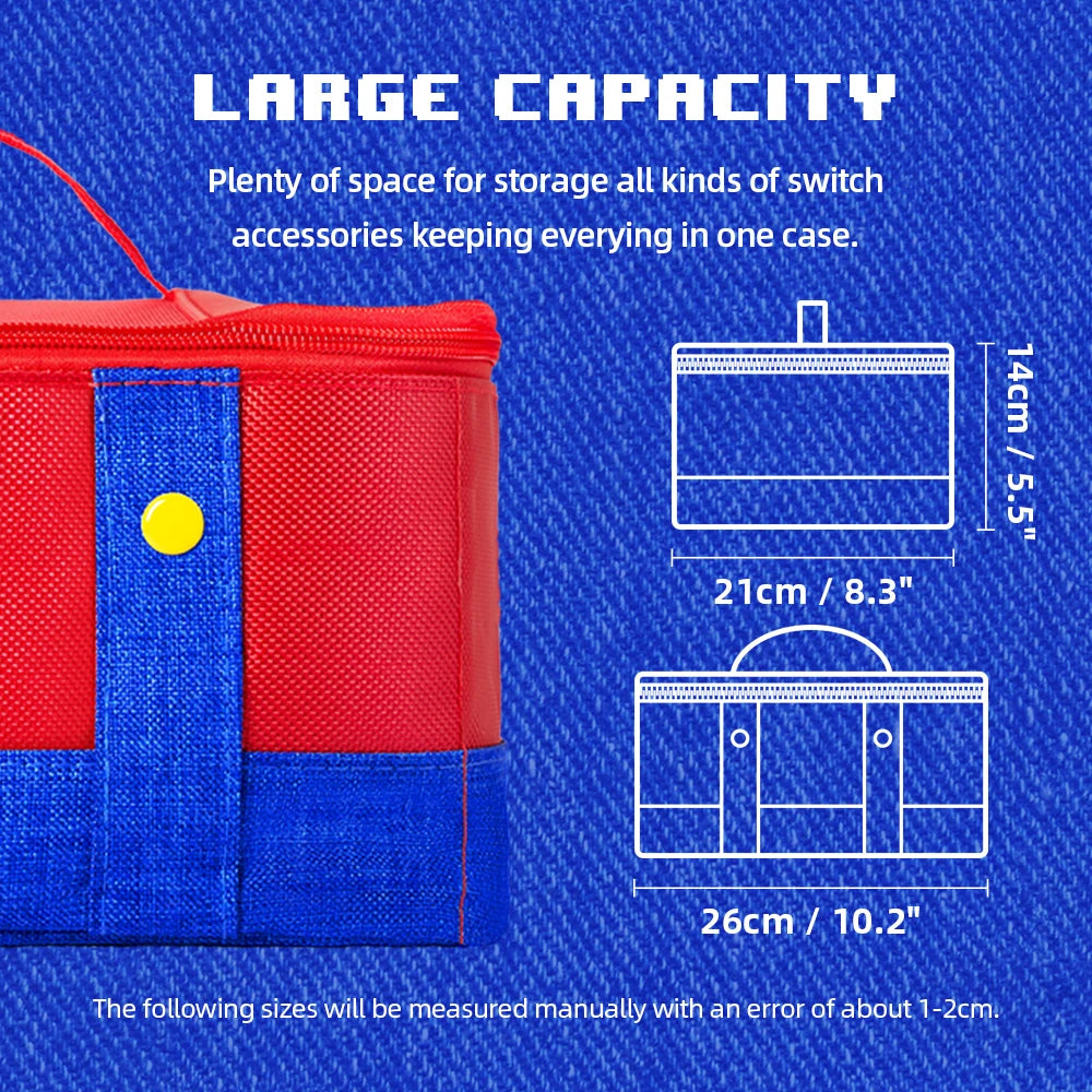 Large Carrying Protective Case for Nintendo Switch 2 OLED Co