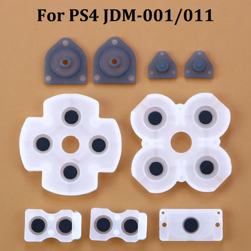 JCD For PS4 JDM-001/010 JDS-030/040/050/055 Silicone Conductive Rubber Button D Pad For PS5 PS4 Pro PS3 PS2 PSP1000 Controller