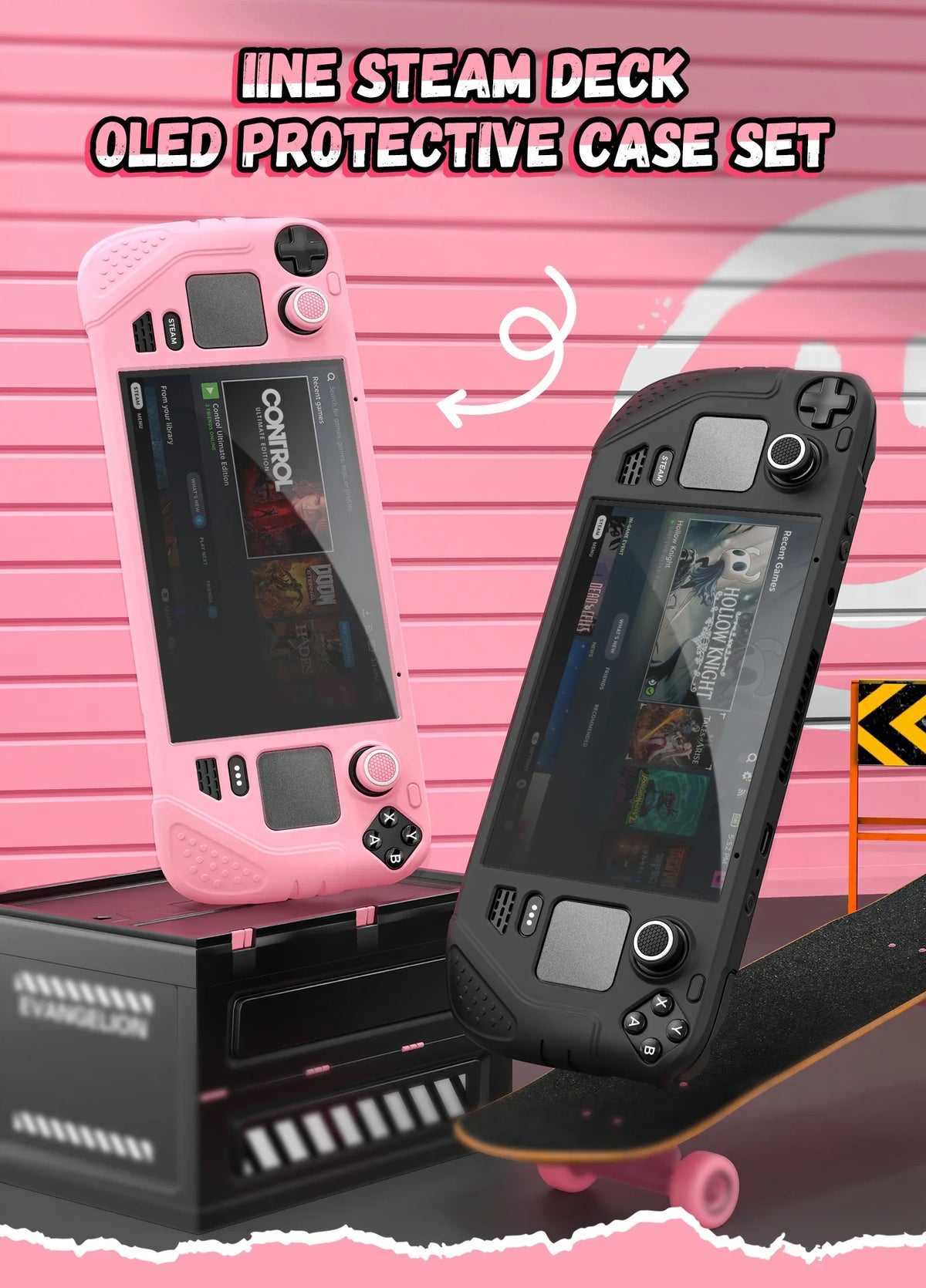 For Steam Deck OLED Game Handheld Protective Case Anti Slip 