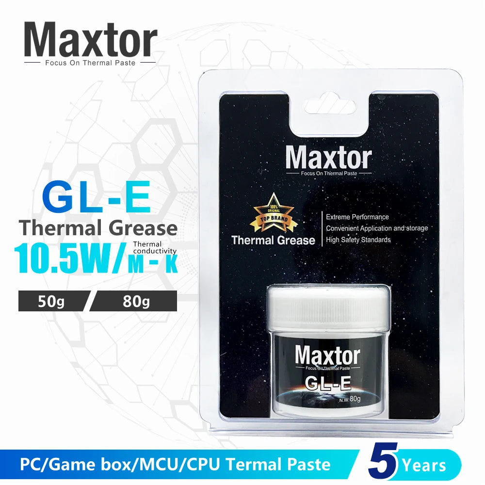 10.5W/m-k GLE Maxtor Thermal Paste PC CPU GPU PS4 Computer M