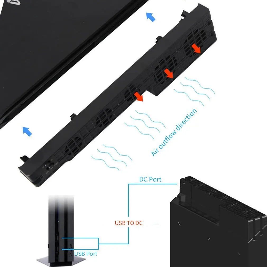 Cooling Fan For Sony PS4 Pro Slim Game Console Play Station 