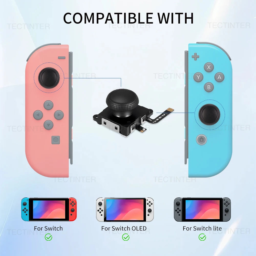 For NS Switch/Lite/OLED Joystick Controller Hall Effect Repl