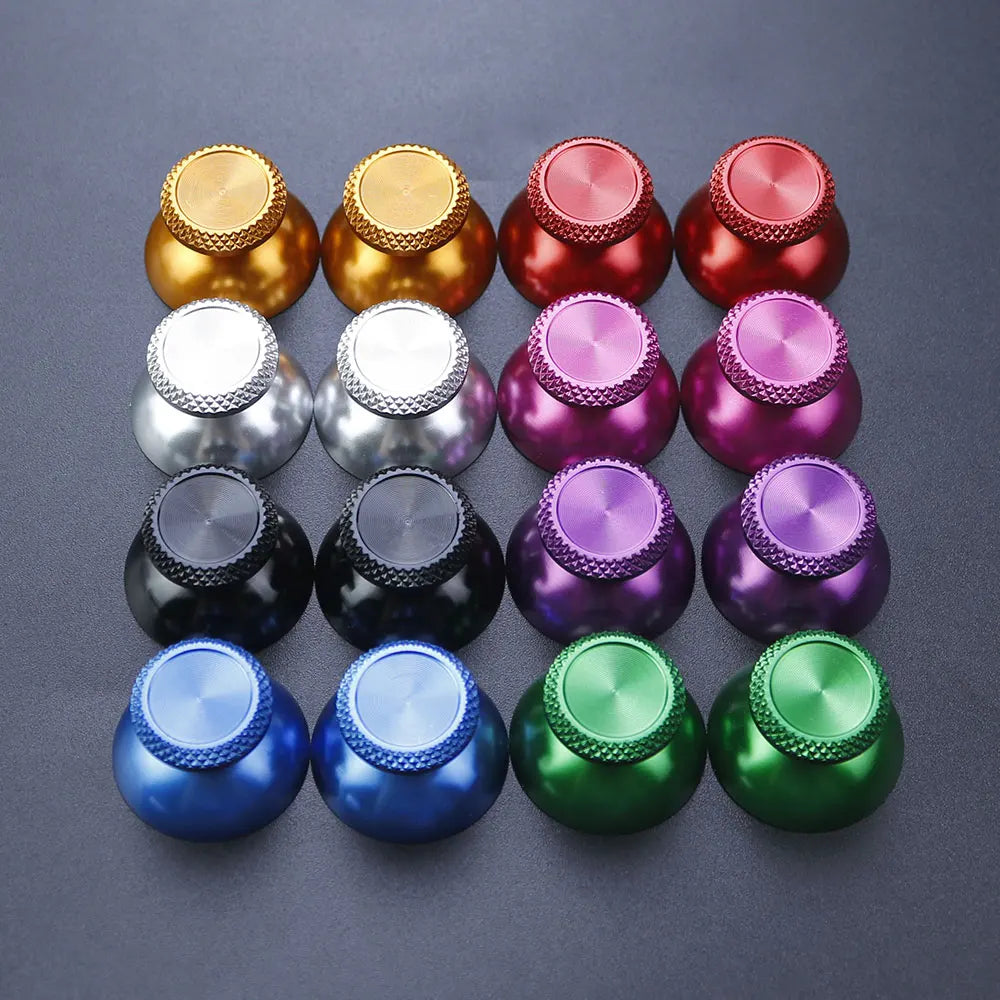 JCD 1Pair Aluminum Metal Analog Joystick Thumb Stick Grip Ca