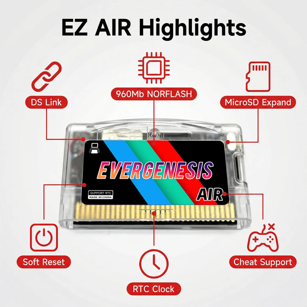 3000 in 1 AIR Flash Cart for GBA GBA SP NDS GBM NDSL 960Mb N