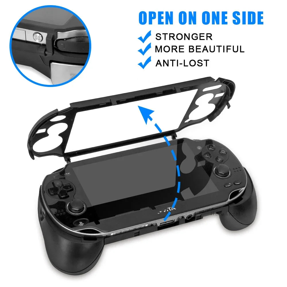 Black White Frosted Hand Grip Joypad Stand Case with L2 R2 T