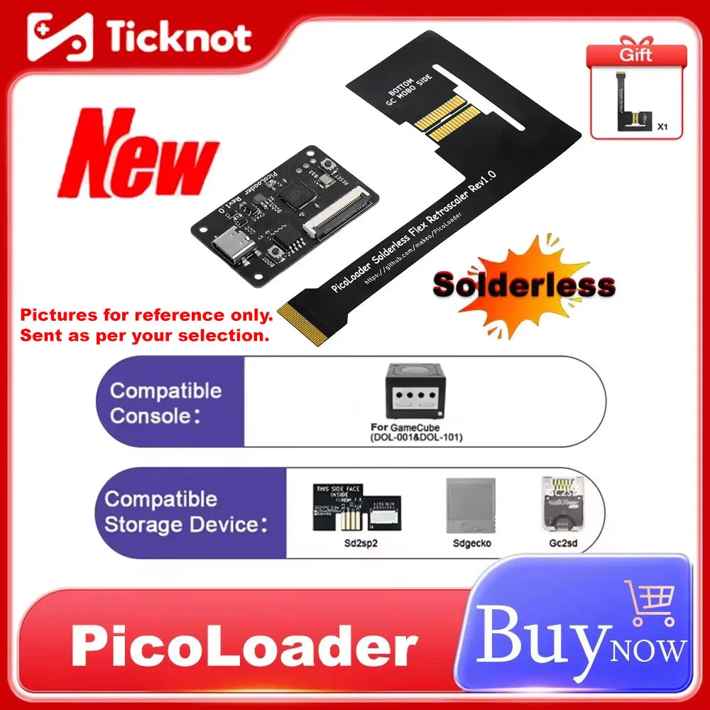 Solderless PicoLoader For GameCube Open Source Based On RP20