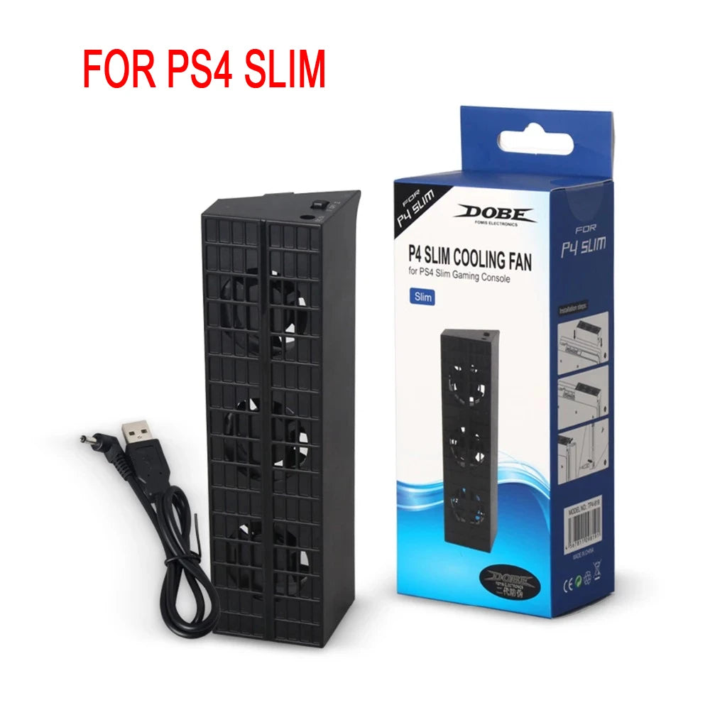 Cooling Fan For Sony PS4 Pro Slim Game Console Play Station Playstation PS 4 Cooler DC 5V USB Refrigerator Ventilator Portable