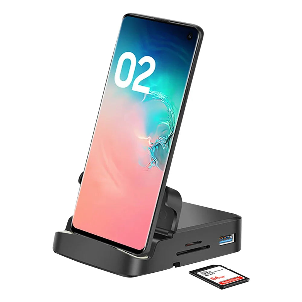 8 In 1 Type C HUB Docking Station Phone Stand Dex Pad Statio