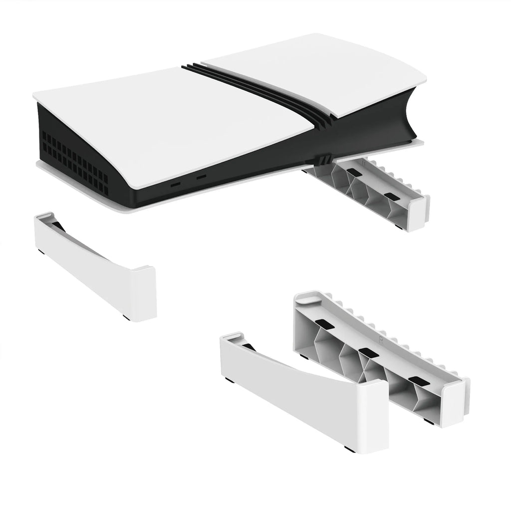 Horizontal Stand for PS5 Slim & Pro Console and Hold 12 Game Disc Compatible with PlayStation 5 Slim/Pro Disc & Digital Edition
