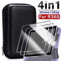Carrying Case+Screen Protector For R36S Game Console Travel 