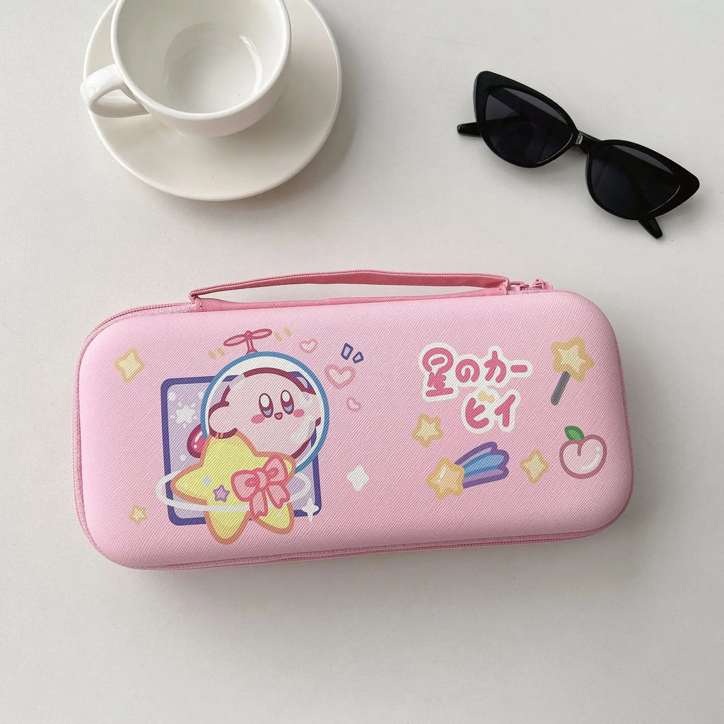 Cartoon Leather Switch2 Storage Bag Nintendo NS2 Game Console Hand-held Lanyard Bag Switch2 Storage Box