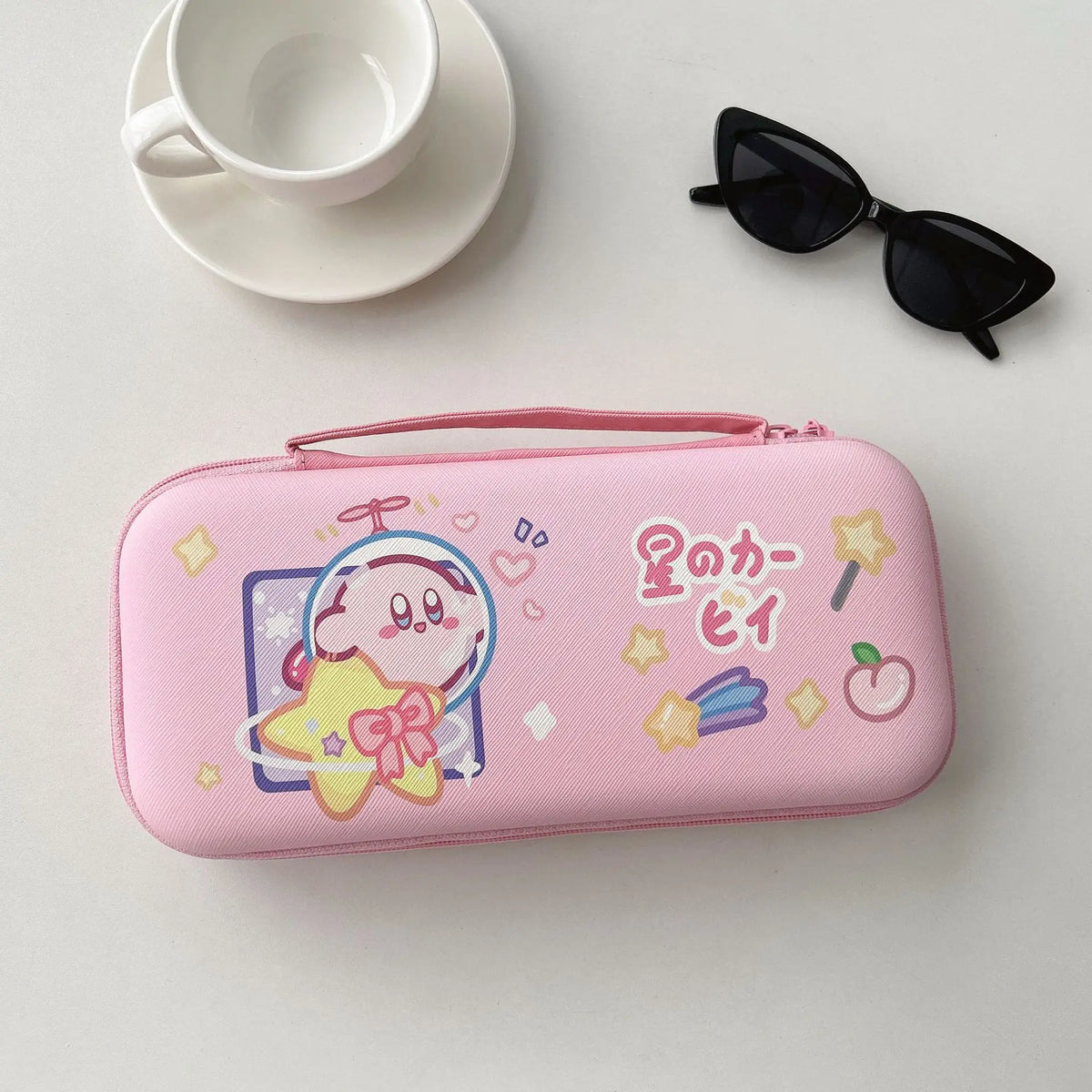 Cartoon Leather Switch2 Storage Bag Nintendo NS2 Game Console Hand-held Lanyard Bag Switch2 Storage Box