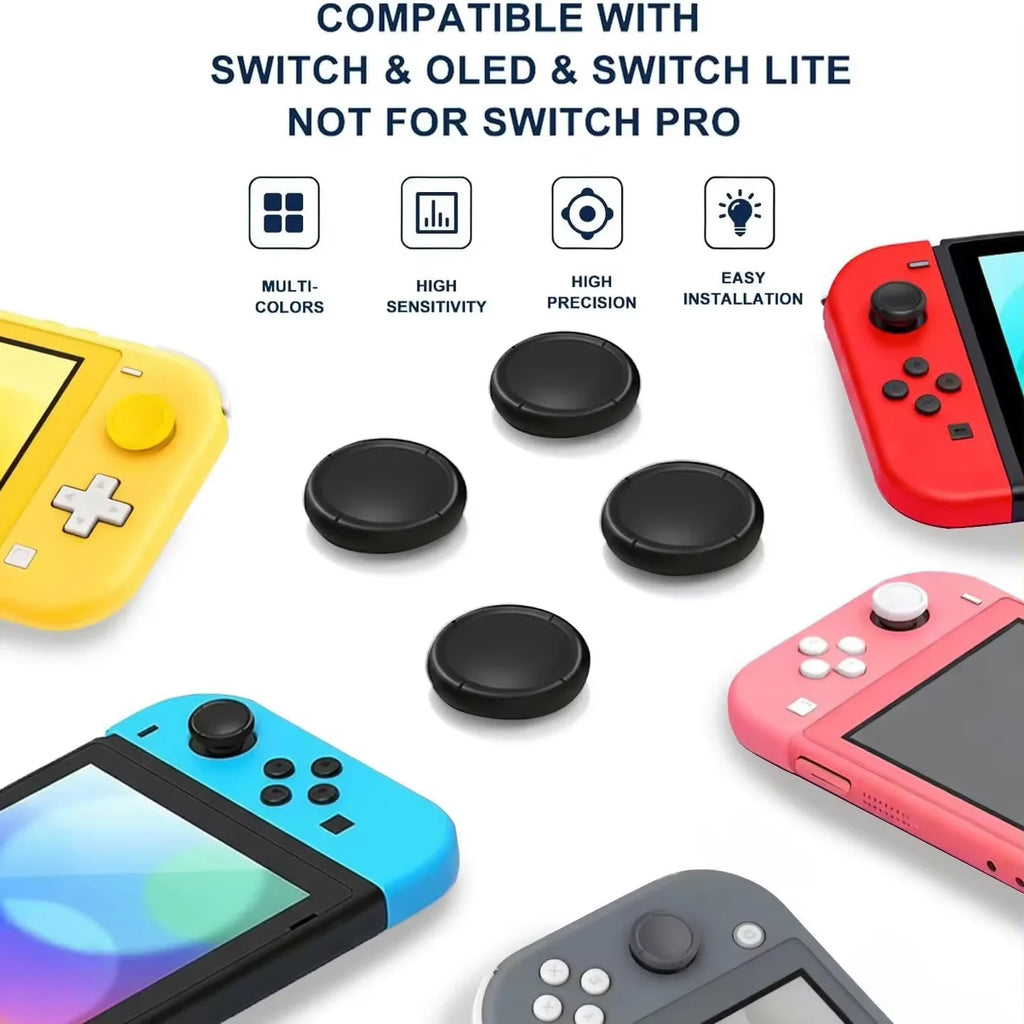 Analog Thumb Grips Anti-Slip Silicone Joystick Caps for Xbox X/S One PS5 PS4 Switch OLED Lite Controller Replacement Protector