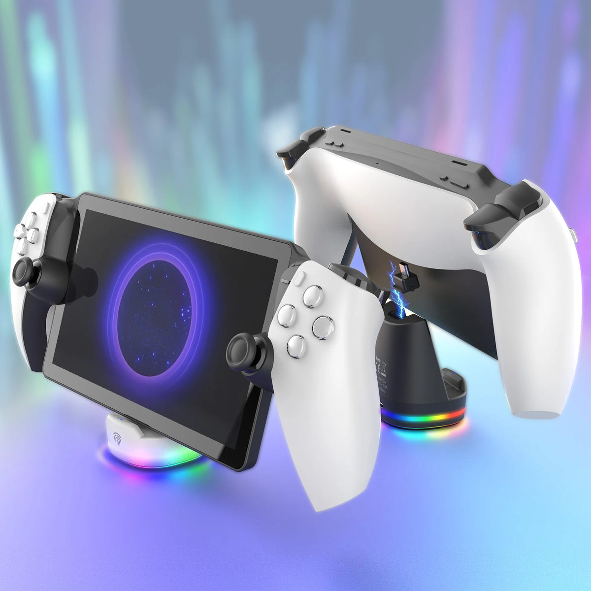 IPEGA Colorful Charging Stand for PS5 Portal With Vibrant RG