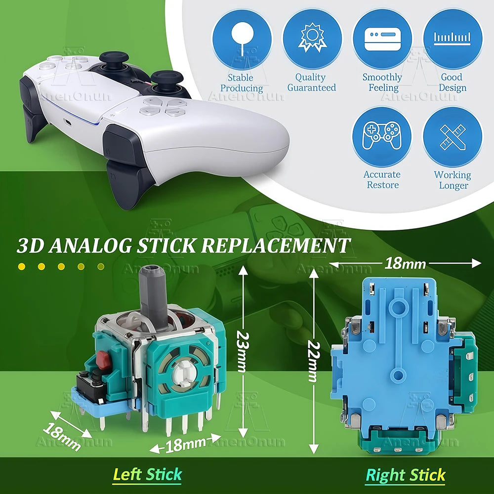 Original 2K3 Ohm Potentiometer Replacement PS5 ALPS Joystick
