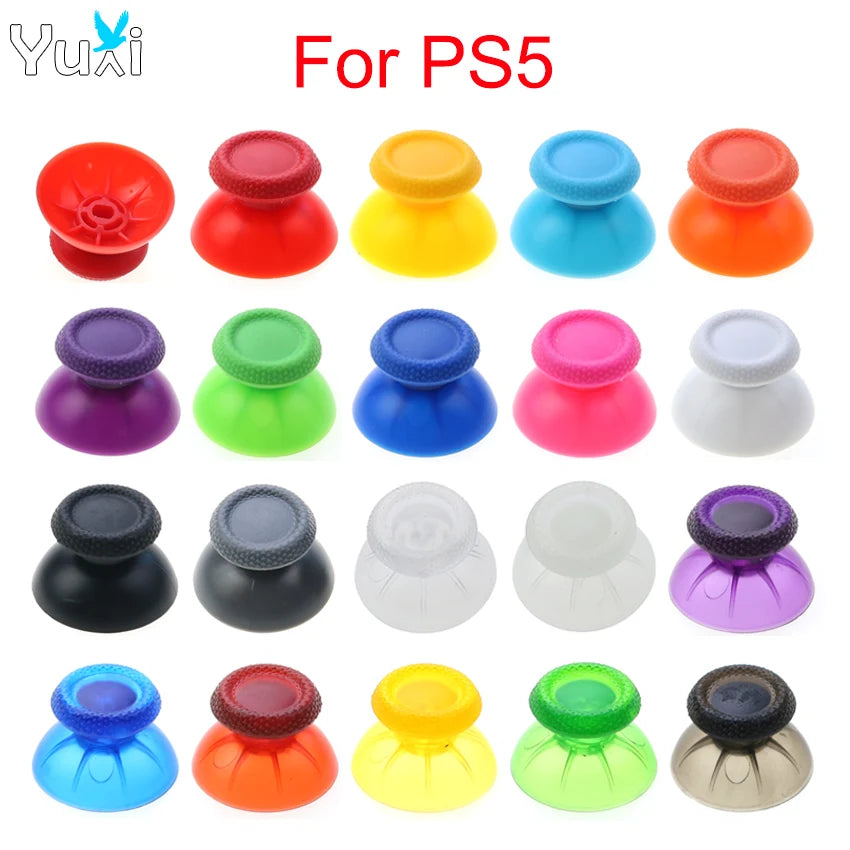YuXi 2pcs Joystick Caps For PS5 Controller Replacement Thumb