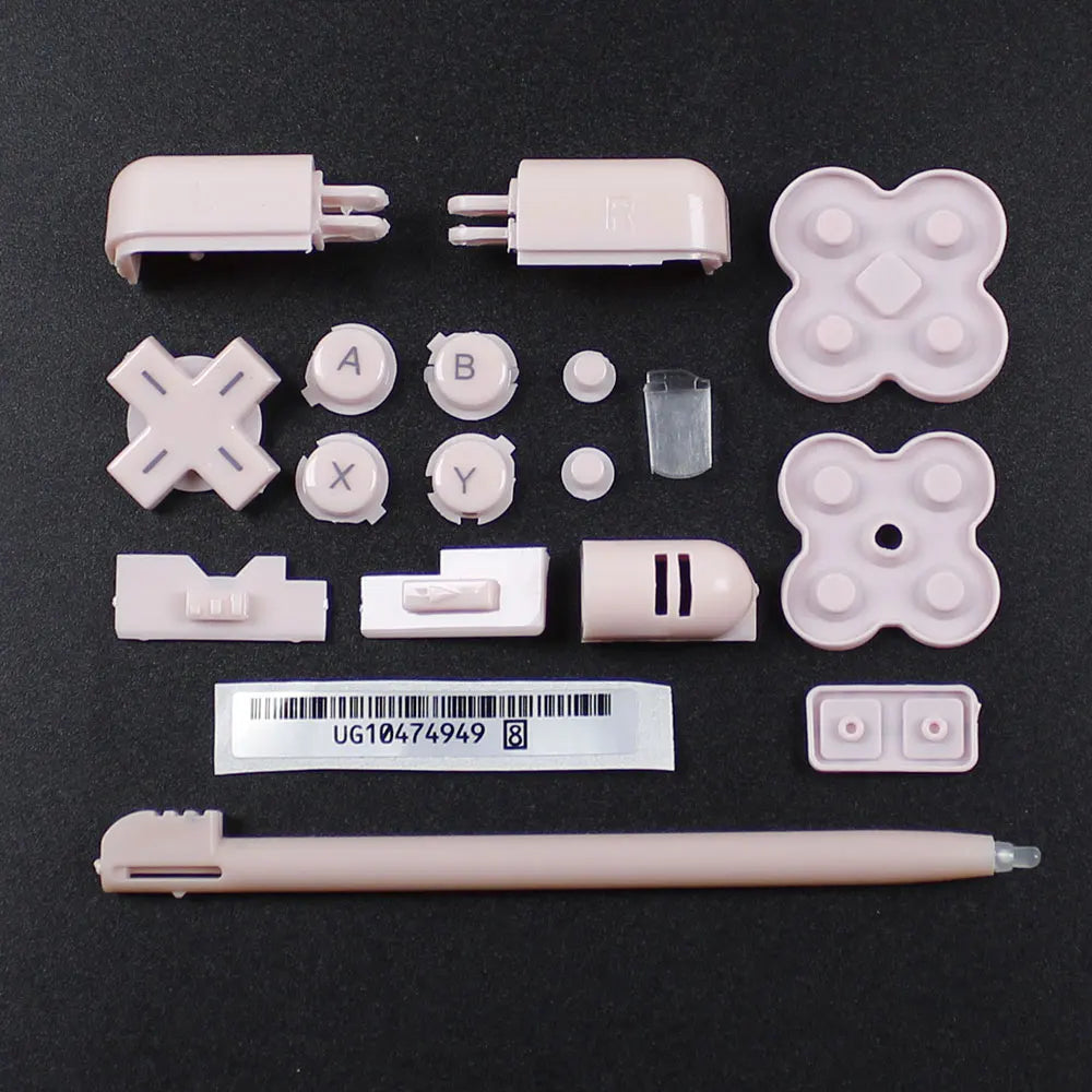 JCD For DS Lite Game Console A B X Y L R D-Pad Cross Key Conductive Rubber Pad Stylus Pen For NDSL Full Set Buttons Replacement